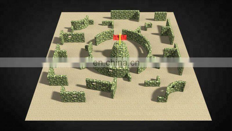 Cheap Manufacturer Inflatable Paintball Bunkers Set X Shape With High Quality