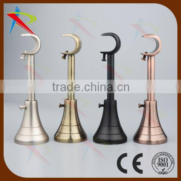 Stainless steel finished double curtain wall supports/brackets