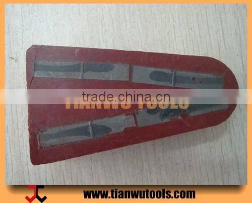 Metal Type Triangle Polishing Brick Abrasive Block (4 segments embed in bakelite)