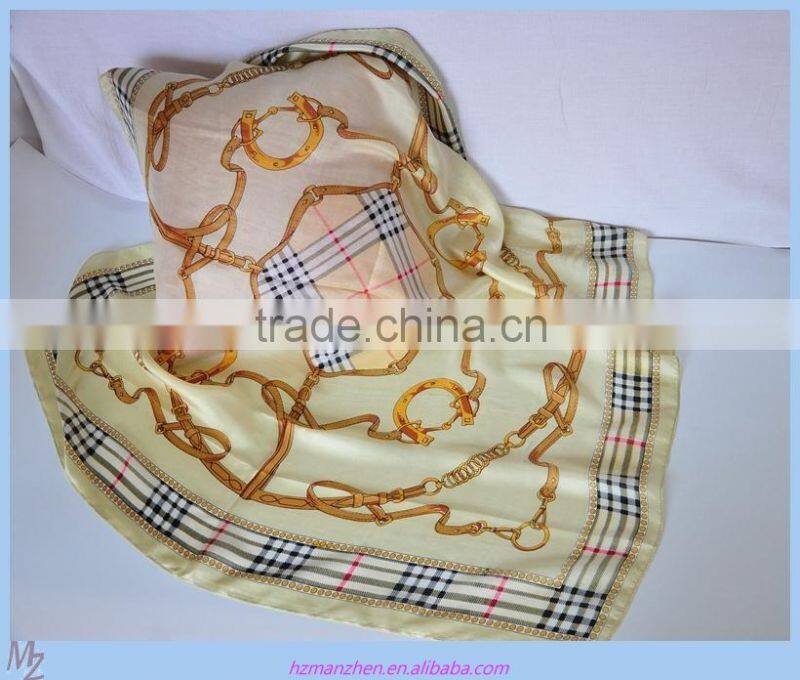 Women Silk Scarves Fashion Head muslim shawl