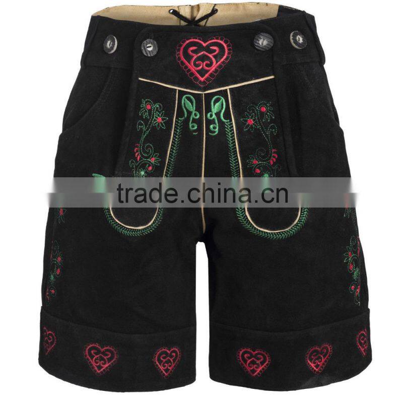 Damen Trachten Lederhose violett