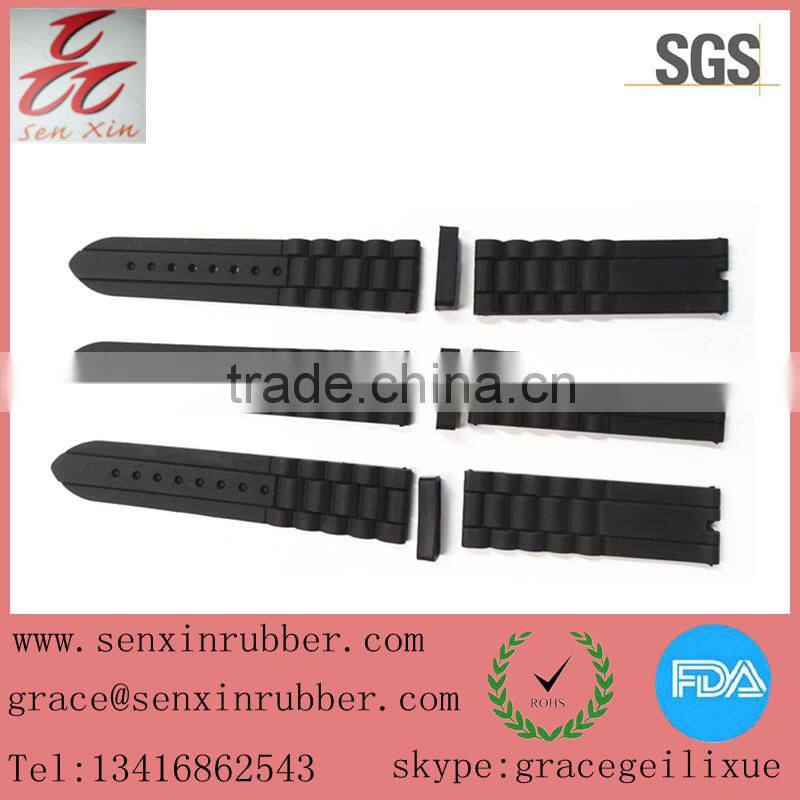 silicone rubber watch chain