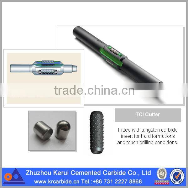 Tungsten carbide button/drilling button for roller reamer with exceptional durability and wear resistance