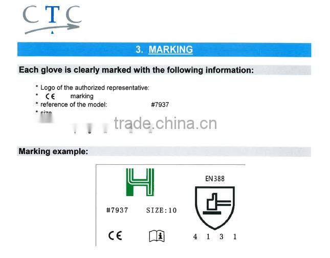 Full palm cow leather gloves/ Welding gloves/ Heat resistant gloves