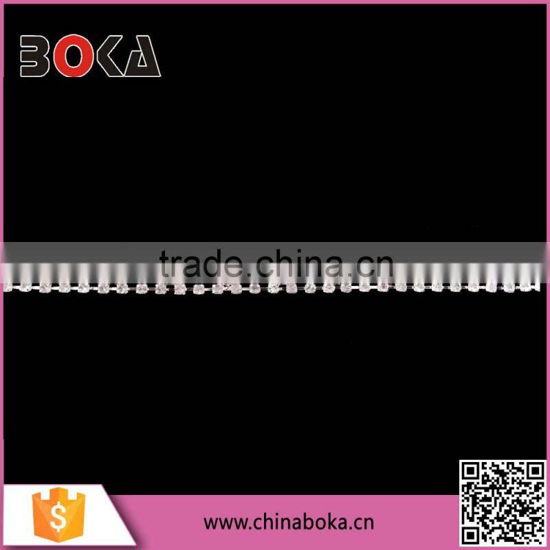 fashion bling bling rhinestone trim decoration for lady shoes