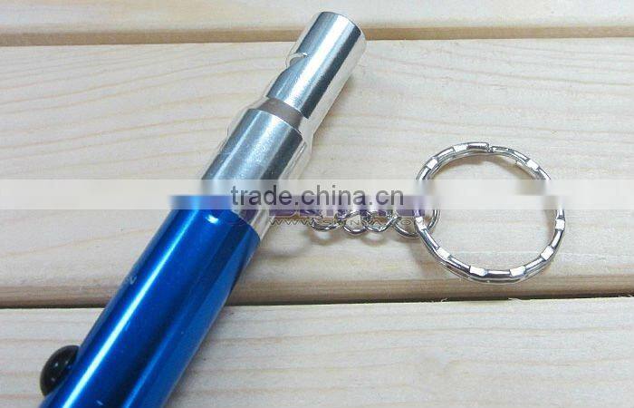 Mini Pocket Compass Keychain Survival Whistle