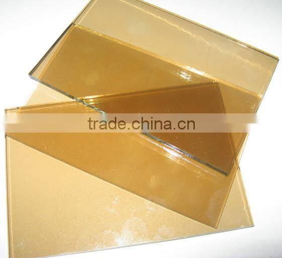 Colored reflective glass windows