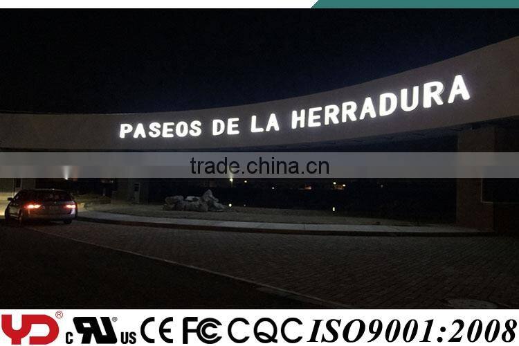 YD IP68 CE certification signage logo sign letter character led lighting