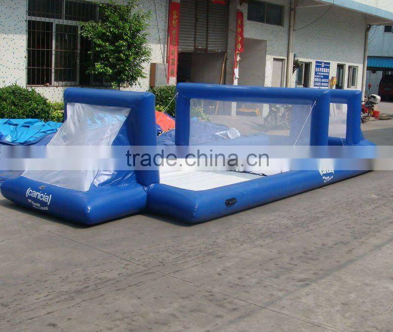 Hot selling soap water Inflatable football field / inflatable soccer field