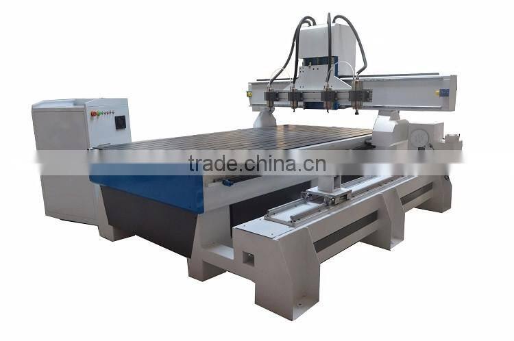 Good quality automatic 3d 4-axis cnc router wood carving machine