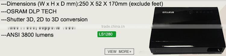 2000,2500,3000,3800lumens LED LCD,DLP for optional projector mount