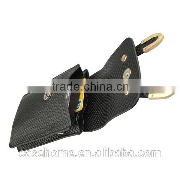 Universal Black PU leather cross-body mobile phone shoulder bag pouch case For iPhone 6