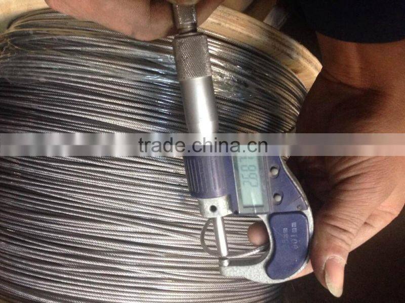 1x7 1.8mm stainless steel wire rope