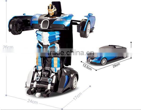 Alibaba Hot selling 2.4G rc car changing robot toy