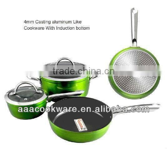 Aluminium Non-stick Kitchenware Set With Induction Bottom