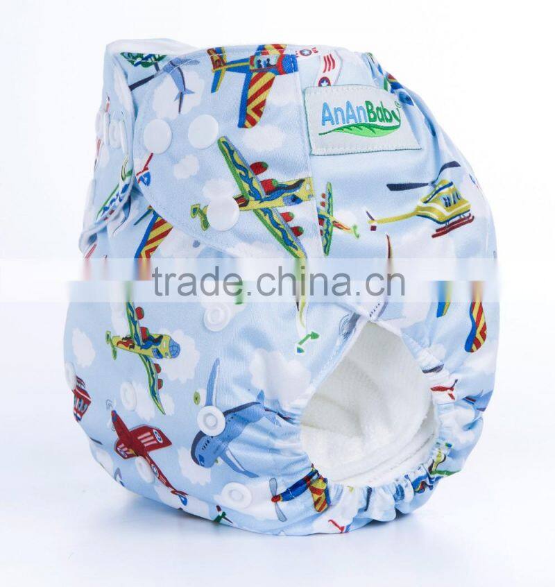 New Cute Cartoon Character Machine Washable Colored China Cloth Diapers Wholesale