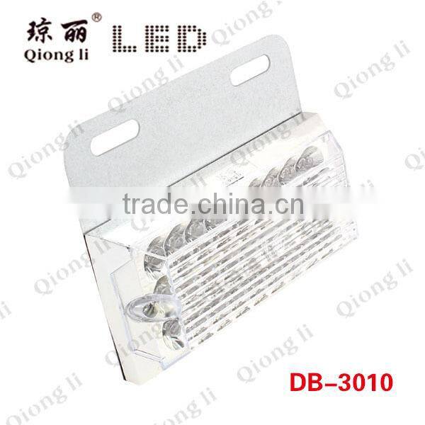 24v PC lens amber signal turn side mount led waterproof lights with iron plate