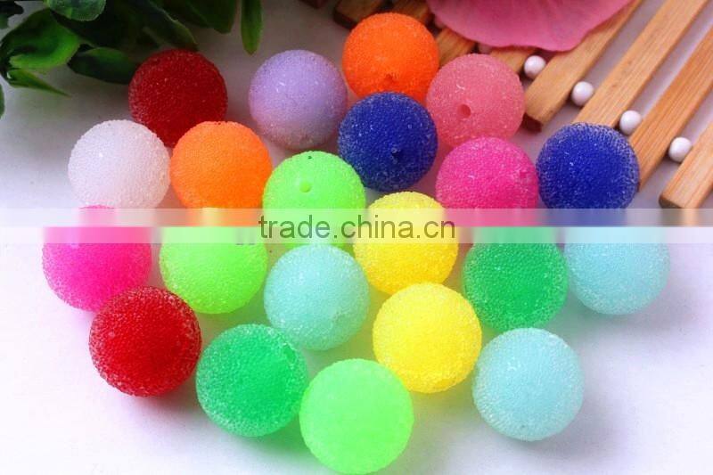 Large Chunky round 20mm jewelry resin seed rhinestone glass berry bubblegum ball loose beads for kids jewelry making!!