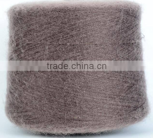 13s 100%wool mohair fancy yarn for knitting/weaving