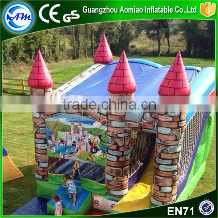 The mickey mouse bounce house,commercial moonwalk inflatable castle mickey mouse for sale