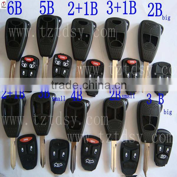 Top sale 3+1 button remote key case for Dodge and CHRYSLER Jeep