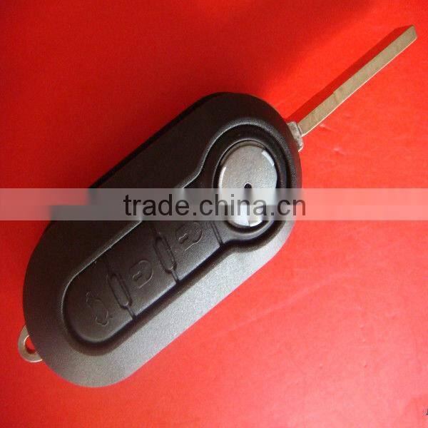 Tongda Top key for fiat modified flip remote key shell .3 button flip key , key shell .