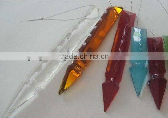 Crystal spear for chandelier