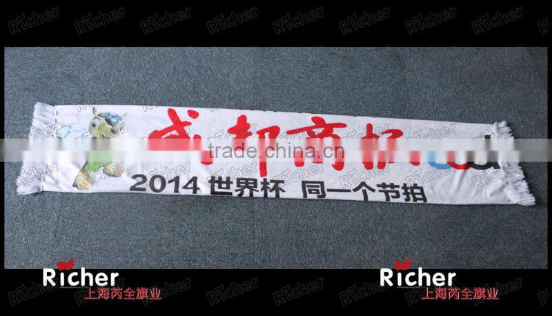 Football Promotion Custom Knitted Fan Scarf