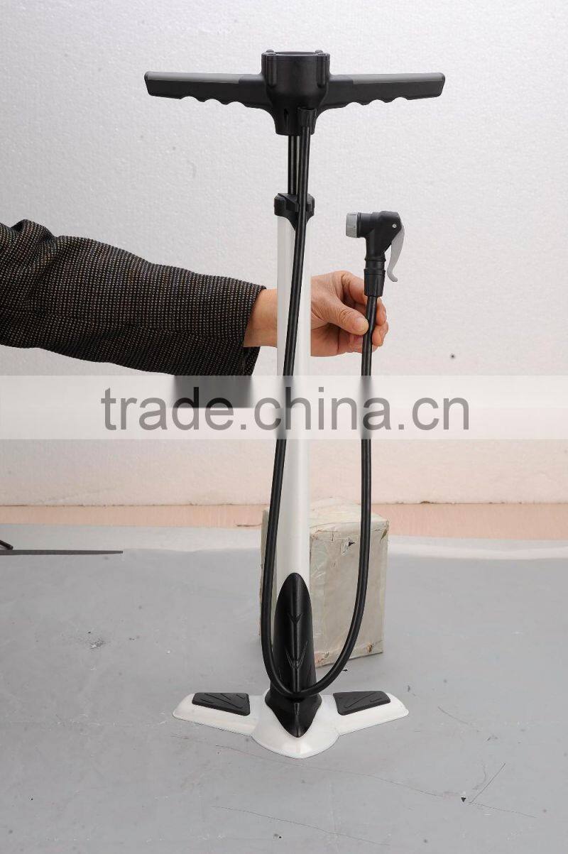 2016 New Design Large Floor Tyre Pump with Guage Cycle Hand Foot Pump