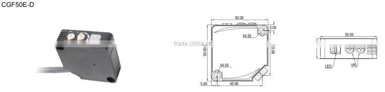 CNTD 2016 Newest Products Standard type Photoelectric Switch Sensor Square Type