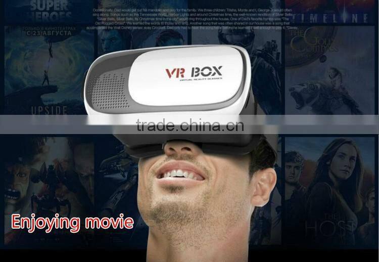 Top Sale HD Virtual Reality 3D VR Box With Bluetooth Remote Controller.