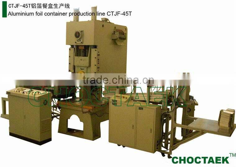 Disposable aluminium foil tray machine