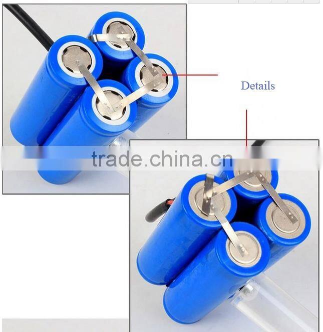 7.4V/4000mAh 18650 li ion rechargeable battery for head lamp, front light, LED lighting