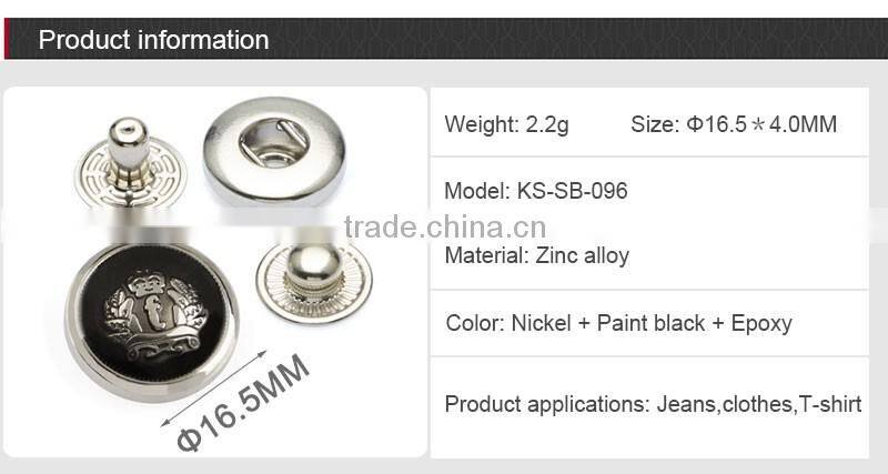 Beautiful Metal Snap Button Chef Coat Custom Logo