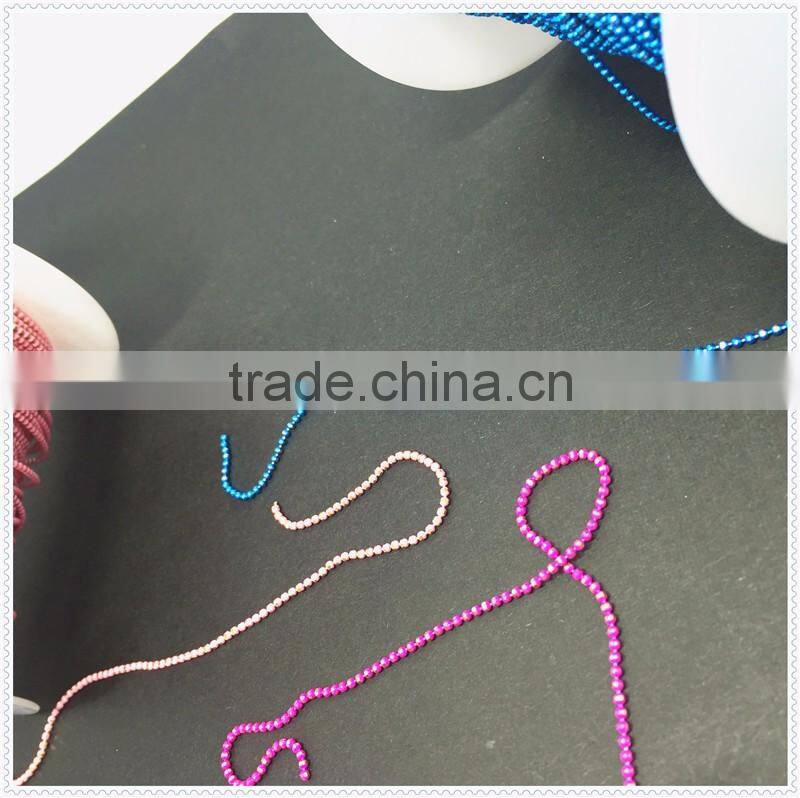 Factory Wholease Fashion Bead Chain Varicoloured Necklace, New Trendy For Clothes.