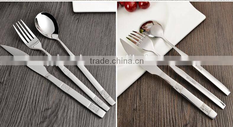 Korean stainless steel steak knife with high mirror polish and low price