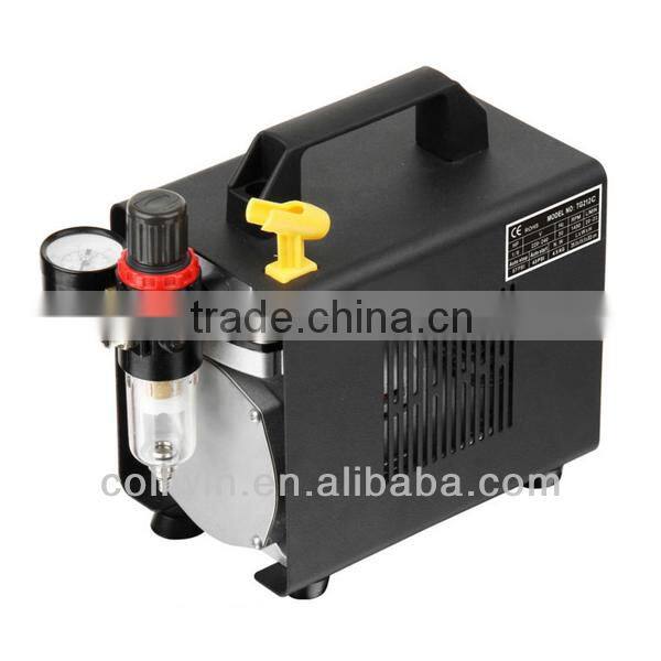 Airbrush Compressor Single Cylinder Piston Compressor with Cover