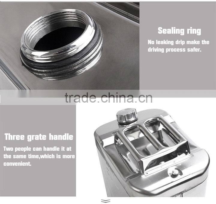 10L Stainless Steel Metal Jerry Can With UN Certifications