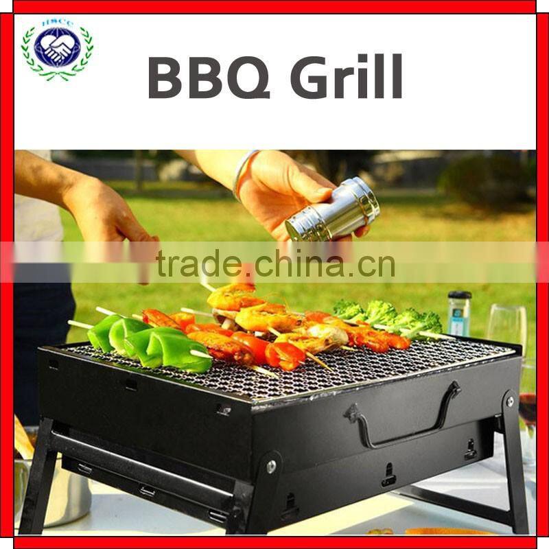 Stainless Steel Mini Charcoal Rotisserie BBQ Grill For Party