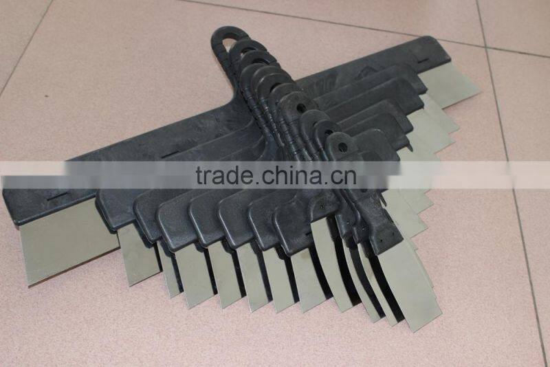 Rubber blade scraper / wooden handle tools
