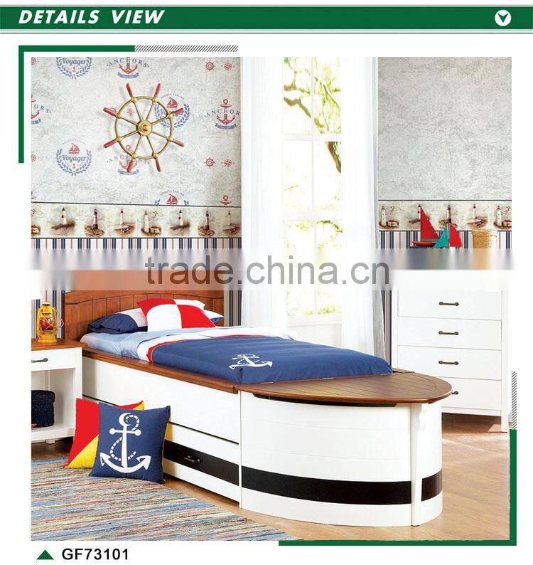 hot sale printing non woven wallpaper, grey for kids nautical wall mural for kids bedroom , decoration wall decal supplier