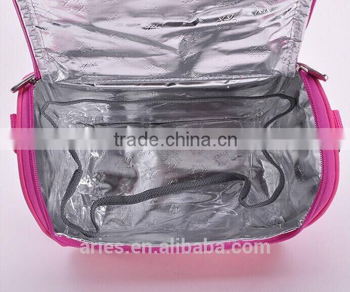 600D Oxford wholesale thermal insulated aluminium foil cooler bag