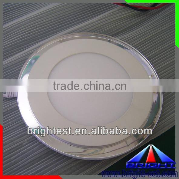 2 color led panel light,blue and white,round led panel
