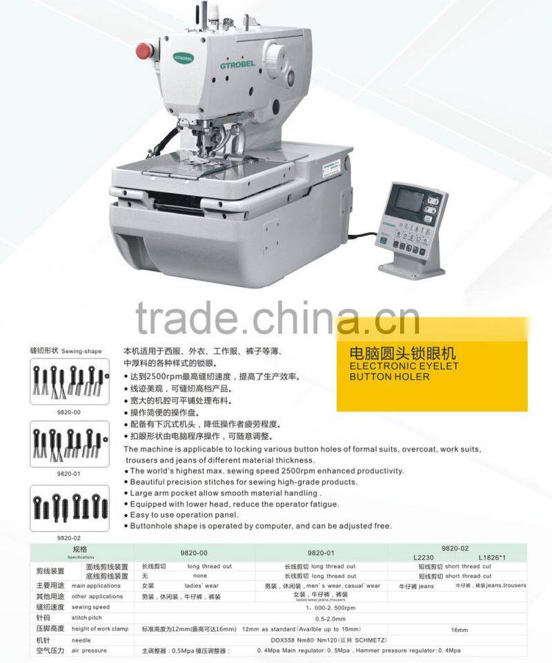 GTROBEL computer round head keyhole machine