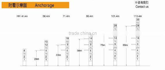 TL225-12t Type Luffing Jib Tower Crane