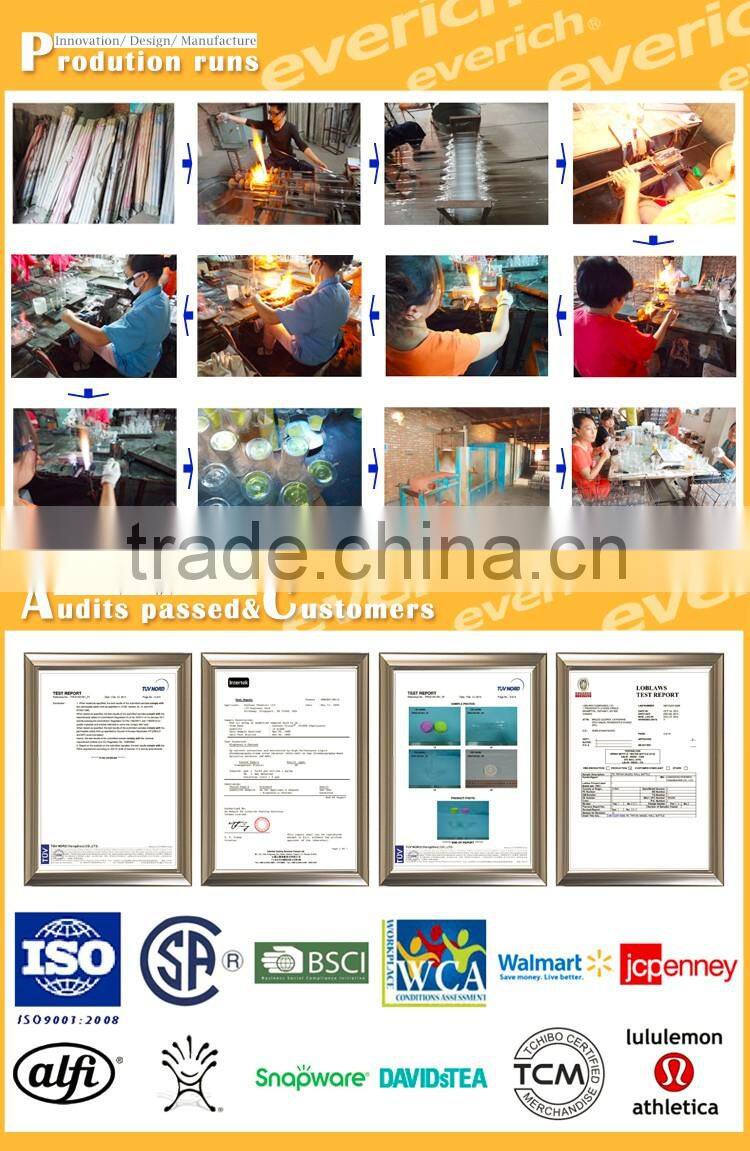 Glass Water Bottle With Fruit Infuser And Flip Lid