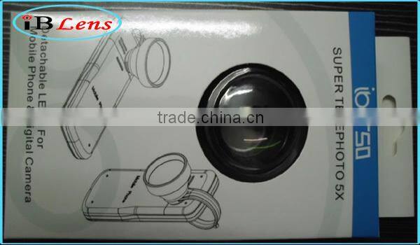 HOT New Product For 2015!High quality Circle Clip 5X super telephoto zoom camera lenses for mobile phone