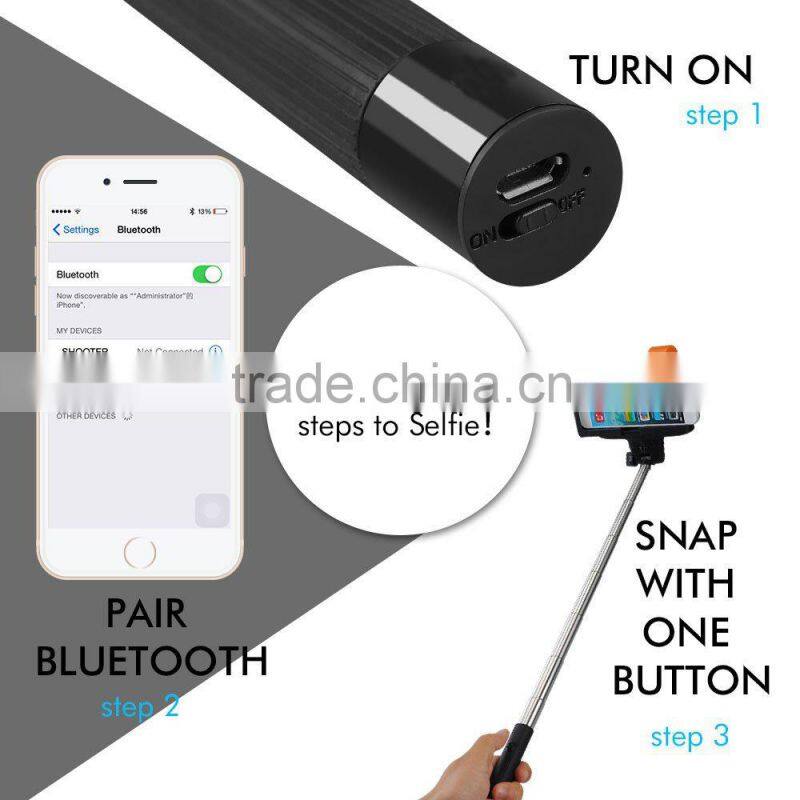 Wireless Monopod Bluetooth Selfie Sticks for IOS or Android and digital camera selfie