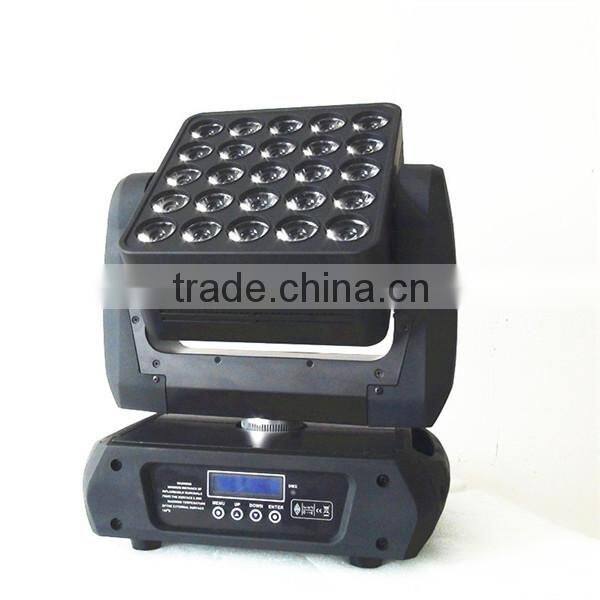 25*12W led matrix moving head light RGBW led stage beam lighting