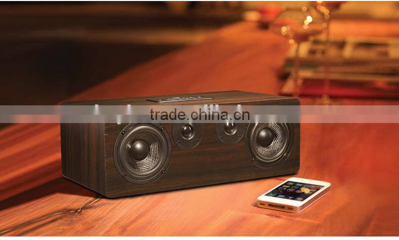 Wholesale Vintage wooden HiFi WiFi Stereo speaker